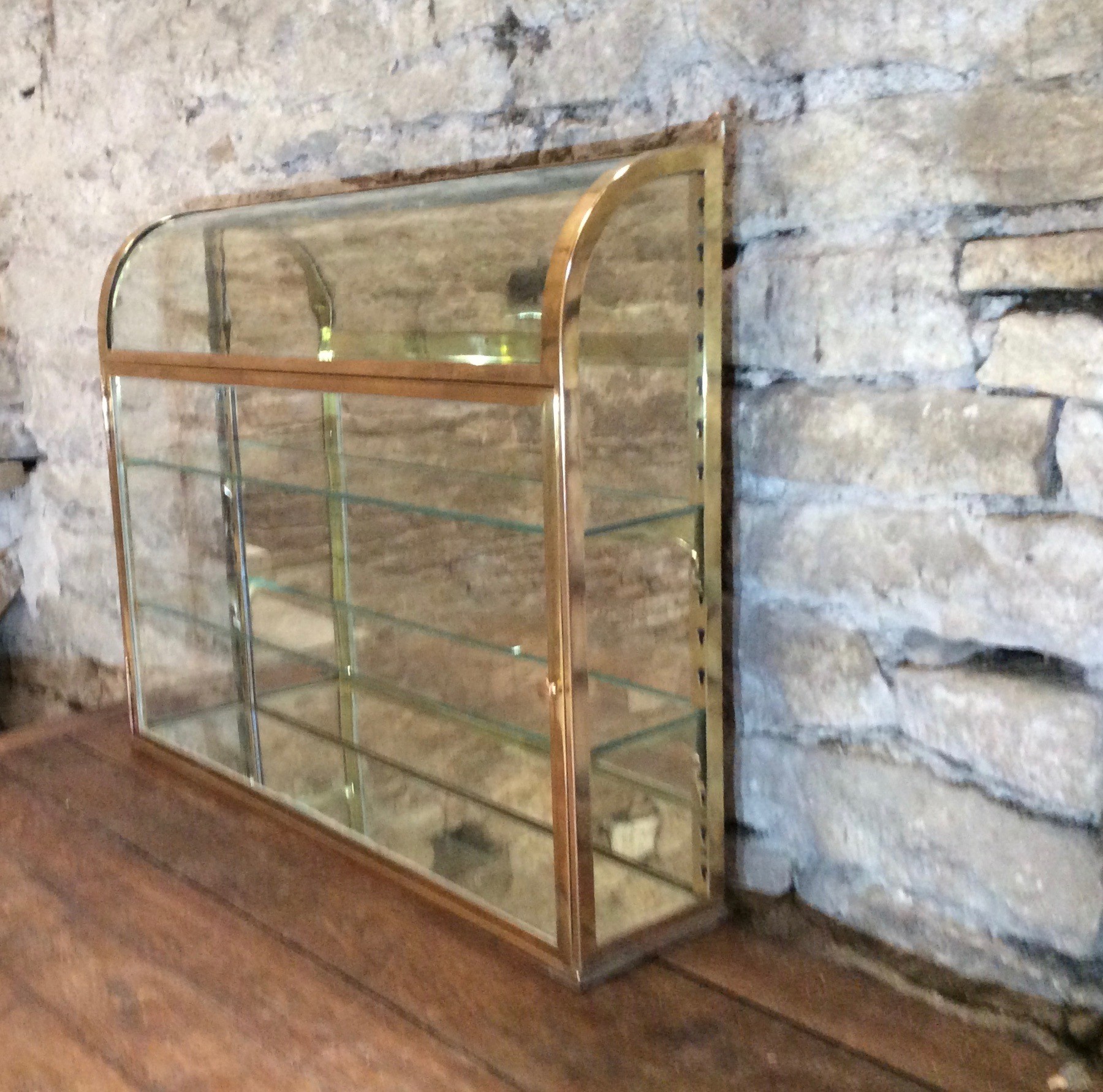 Vintage wall display case. (reserved CP) Vintage shop display cases