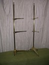 Pair of brass stand display