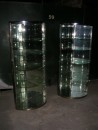 Pair of corners display case