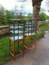 Pair of vintage display cases