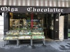 Exceptional set of old confectionery display cases.