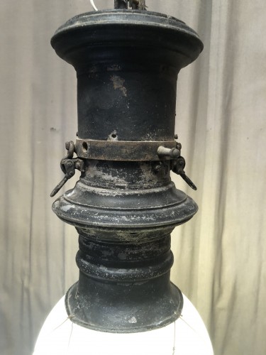 Old hanging lamp, shop lantern.