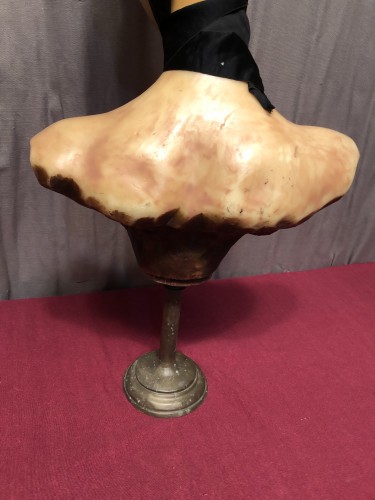 Old wax mannequin bust.