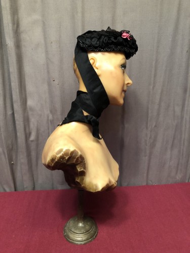 Old wax mannequin bust.