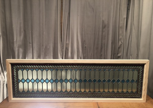 Old stained glass window.