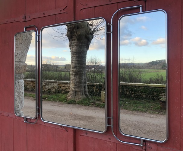 Old triptych wall mirror.