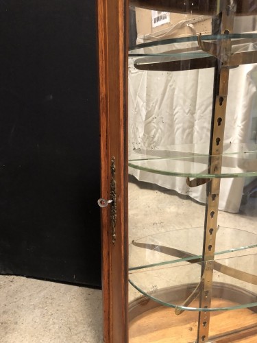 Pair of old wall display cases.