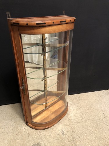 Pair of old wall display cases.