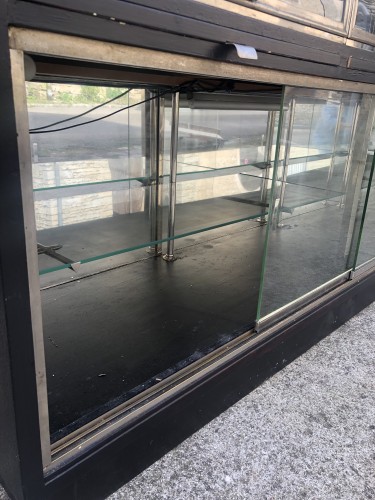 Important old display cabinet for confectionery, bakery, pastry shop.