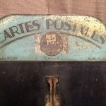 Vintage Postcard wall display.