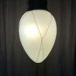Old hanging lamp, shop lantern.
