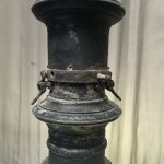 Old hanging lamp, shop lantern.