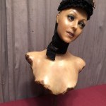 Old wax mannequin bust.