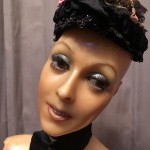Old wax mannequin bust.