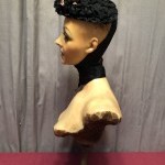 Old wax mannequin bust.