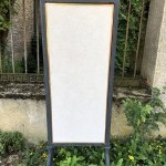 Antique large triptych mirror.