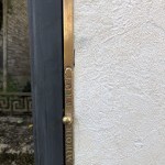 Antique large triptych mirror.