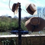 Hats and belts stand display