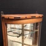 Pair of old wall display cases.