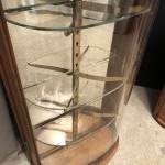 Pair of old wall display cases.