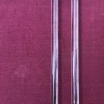 Two old pairs of door handles from a luxury store