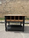 Antique piece of furniture from a brasserie, restaurant, or inn.
