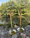 Pair of shelf brackets.