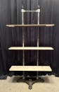 Antique display stand, draper's shelves.
