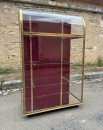 Large antique display case for a luxury shop, collector's item, or living room.