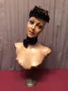 Old wax mannequin bust.