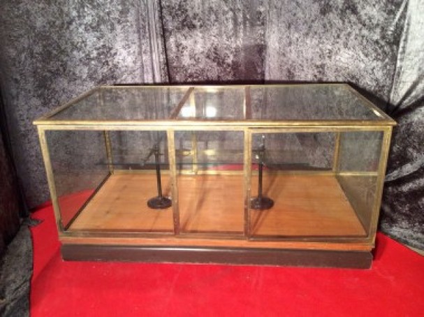 Vintage shop counter display cabinet