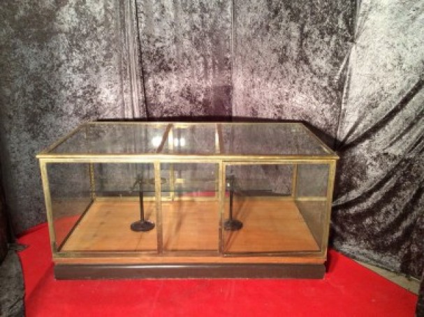 Vintage shop counter display cabinet