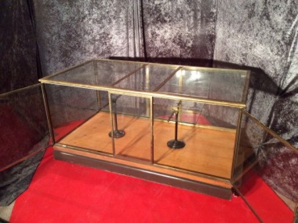 Vintage shop counter display cabinet