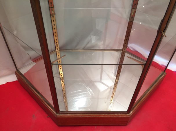 Pair of vintage shop display cases