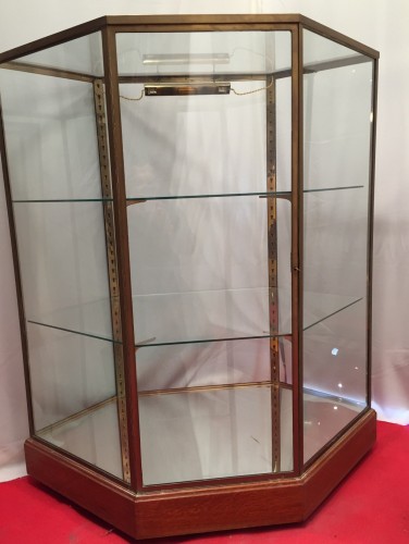 Pair of vintage shop display cases