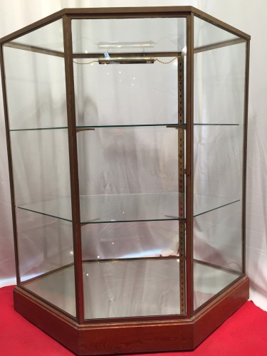 Pair of vintage shop display cases