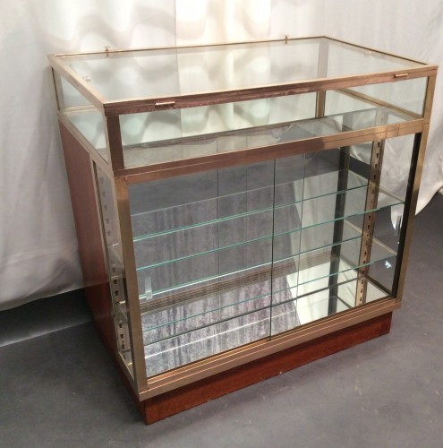 Vintage shop counter desk display cabinet