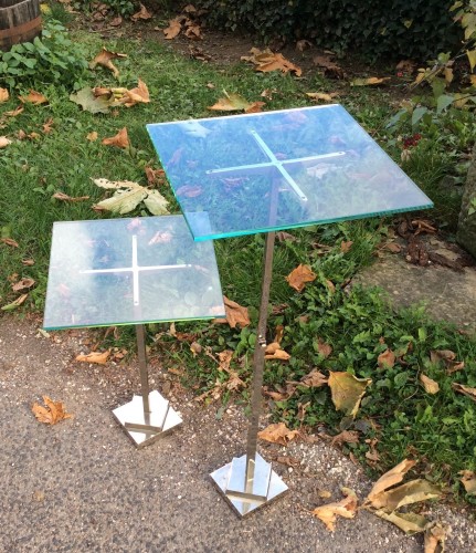 Vintage pair of shop stand display.