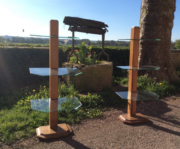 Pair of vintage stand displays