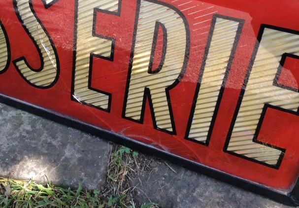 Vintage bakery sign.