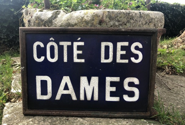 Old ceramic sign.(sold)