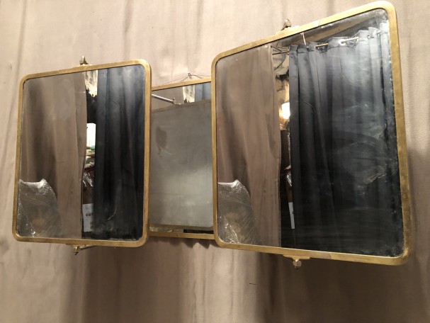 Old triptych wall mirror.