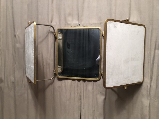 Old triptych wall mirror.