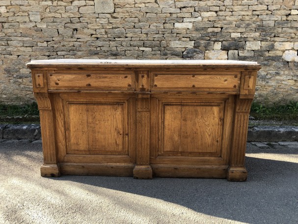 Old baker's counter furniture.
