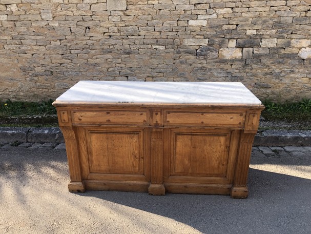 Old baker's counter furniture.
