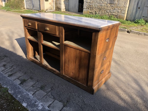 Old baker's counter furniture.