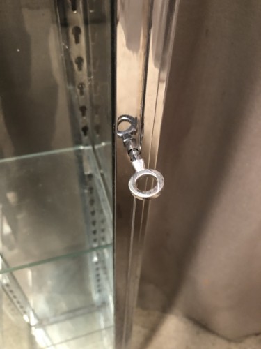 Old column display case.