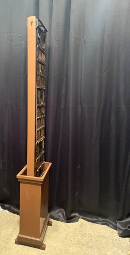 Antique postcard display stand.