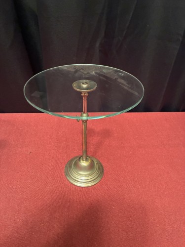 Pair of old small display stands.