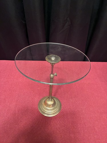 Pair of old small display stands.